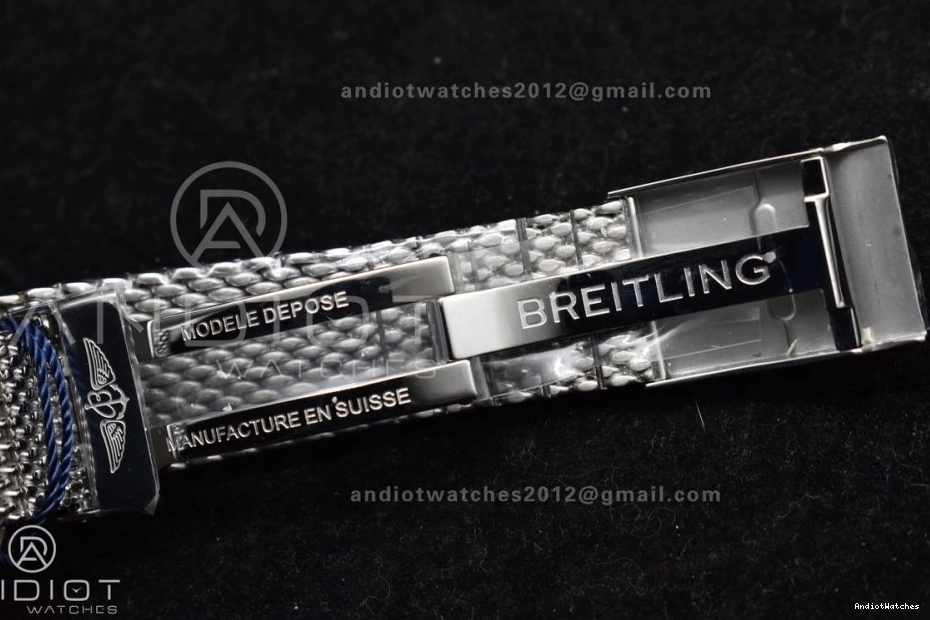 Bezel 1172 Dial Bracelet 42mm RG SS and on II WaterResistant Blue Ceramic BLSF Bezel Mesh Blue A SuperOcean Heritage 0510